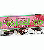 Lichte ontbijtgranenreep van aardbeien met Taeq-chocolade 66g